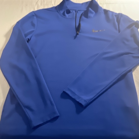 Nike Other - Nike Dri-FIT Men's Athletic Fit Blue 1/4 Zip Mock Neck Pullover Size S